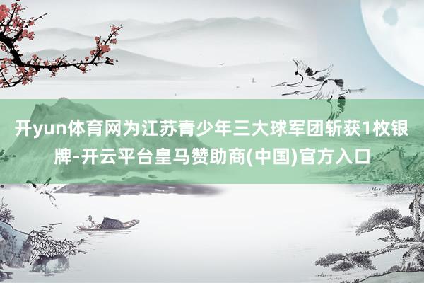 开yun体育网为江苏青少年三大球军团斩获1枚银牌-开云平台皇马赞助商(中国)官方入口