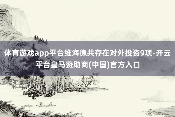 体育游戏app平台维海德共存在对外投资9项-开云平台皇马赞助
