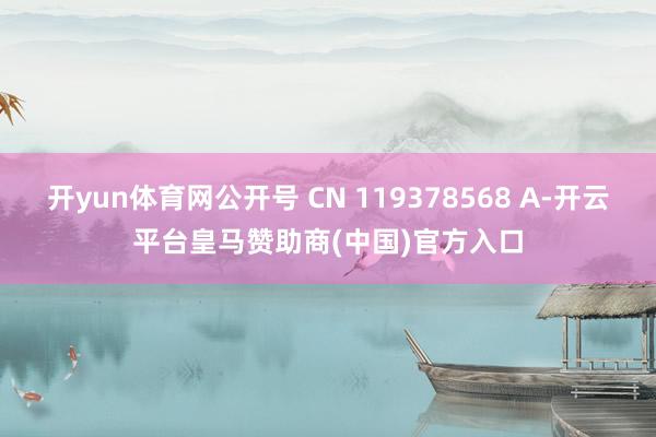 开yun体育网公开号 CN 119378568 A-开云平台